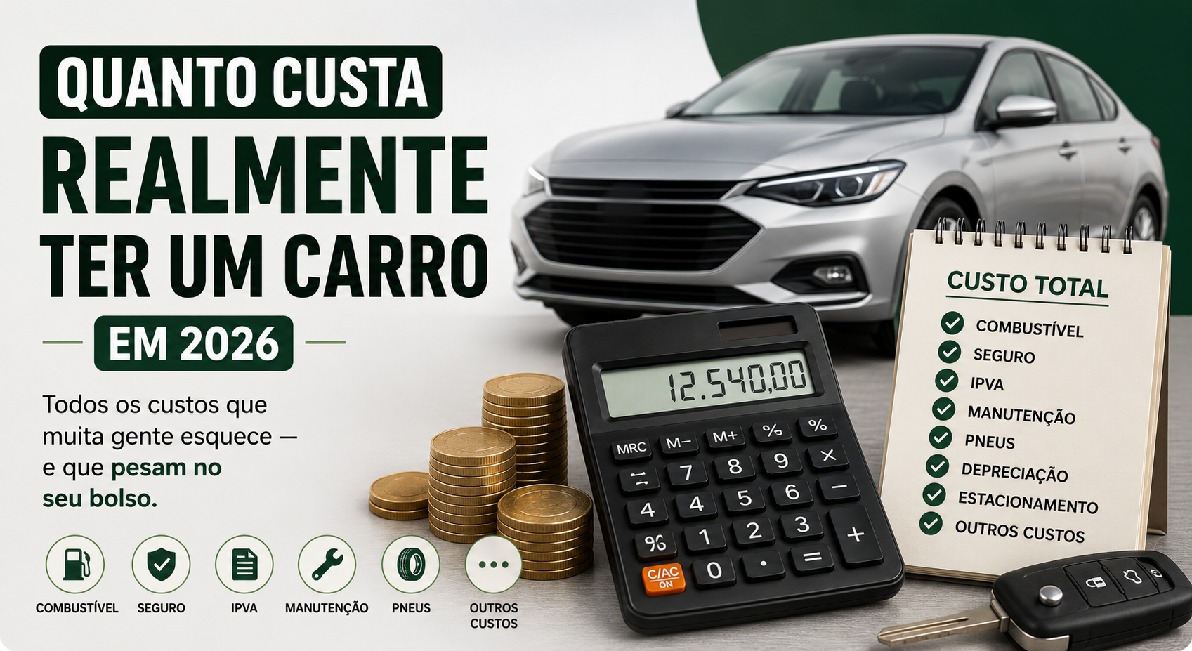 A parcela engana: quanto custa realmente ter um carro em 2026
